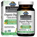 Zahrada života Dědičné Enzymy s Papain, Bromelain a Lipáza pro výživovou absorpci a potravu Podpora, Tropické ovocné příchutí, Dietní dodatek, Certified Vegan, 90 Žvýkačky