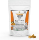 Kurkumin se zázvorem, BioPerine Black Pepper, 95% kurkuminoidy, 95% standardizované kurkuminoidy & Bioperin pro potenci a absorpci, Tumerický dodatek, Made in USA - 100 Veggie Kapsle