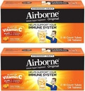 Airborne Zesty Orange Effervescent Tablety Vitamin C 1000mg x 36 Counts (2 balení)
