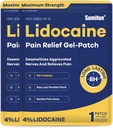 Sumifun 4% Lidokain Záplaty Maximální síla - 24 Count Pain Relieving Gel Patch for Muscle Soelth, Back Ache, Knee, Neck & Joint Pains - Topical Angesic (NDC: 83602-157-15, 83602-157-01)