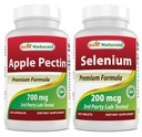 Nejlepší Naturals Apple Pectin 700 mg & Selen 200 mcg