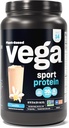 Vega Sport Protein Powder Vanilla (14 porcí, 20.4 oz) - Plant- based Vegan Protein Powder, BCAA, Amino Acid, tart cherry, Non Dairy, Gluten Free, Non GMO (Balení květen Vary)