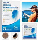 Pohybové nemocenské náplasti, Mořská nemoc Patch pro Cruise, Non- Drowsy, Auto / Lodě / Letadlo / Zábavní Park Trip Onemocnění, Cestování Essentials pro děti a dospělé (72 Počet)