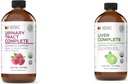 Kompletní přírodní produkty Močové trakt Kompletní 12oz & Játra Kompletní 16oz Bundle