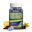 Černé semínka, Organické černé semínka, Černé semínko, Černé semínko, Organické 500 mg, Žvýkací a medové semínka, Vegan, 60 semínek