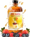 Organické tekuté prenatální vitamíny pro ženy - Prenatální železo & folát, Pre Natal Multivitamin pro ženy, Prenatal ženy Multivitamin, Vegan Prenatals Halal Kosher Friendly Prenatal Vitamin, 32 Serving