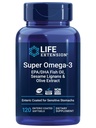 Life Extension Super Omega33 EPA / DHA Fish Oil, Sezame Lignans & Olive Extract - Heart Health, Brain Health, Inflagration Health Support, Gluten- Free, Enteric- Coated, Non- GMO, 120 Softgels