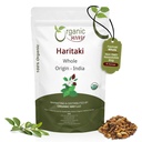 Organic Way Haritaki Whole (Chebulic Myrobalan) OF 124; Terminalia Chebula (Yellow Myrobalan) OF 124; Kosher & USDA Certified OF 124; Vegan, Non- GMO & Gluten Free OF 124; 100% Raw z Indie (16 oz - 1 libra)