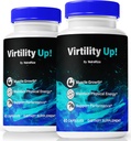 (2 Pack) Virility Up pilulky, Oficiální VirityUp pro muže, Podporuje energii, Stamina a výkon, Všechna přírodní podpora pro celkové Well- Bytí, Mužské kapsle Review, Premium Formule (120 Kapsle)