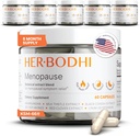 Meno- Menopauza Hormonální Balance pro ženy, Estrogen Soy Isoflavones Menopauza Dodatek pro ženy, Ashwagandha, Black Cohosh Hot Flashes Menopauza Relief, Night Sweats Relief 360Caps