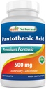 Nejlepší naturals Pantotenová kyselina 500 mg 120 tablet