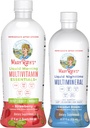 MaryRuth 's Liquid Morning Multivitamin (Strawberry) & Liquid Nighttime Multimineral (Coconut, 15oz) Yellow 124; Clean Label Project Ověřený ® Iber124; Vegan Vitamíny pro energii, Bedtime Routine, a celkové zdraví