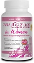 Základní zdroj Triactive Biotics for Women - Probiotika pro ženy s 18 Straines, Organic VitaFiber Prebiotic & Cranberry to Digestive Support, Imunitary Defense, Močové, Vaginální zdraví - 90 Kapsle