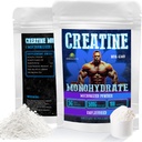 HERBALICIOUS KATINE Monohydrát Mikronizovaný prášek - 5g na porci pro sílu, sílu a výkon - Neochucené, Non- GMO Formule - 100 Servings, 500g