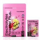 PowderVitamin Electrolytes Powder Plus, Keto, Malina Lemonade, bez cukru, růžová himalájská sůl, 1000mg draslík, 120mg vápníku, 120mg hořčíku, Non- GMO, Nulové kalorie, (16 Hydratační pakety)