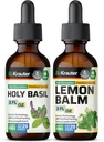 BIO KRAUTER Holy Basil tinktura 2 Fl. Oz. & Lemon Balm tinktura 2 Fl. Oz.
