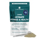 Dr. Bill 's Canine Ultimate Fitness & Health Vitamíny pro psy S124; Multivitamin pro psy w / Coenzym Q-10, Vitamin E, Vitamin D33, Biotin, kyselina listová, Hyaluronic acid Dog Vitamíny a doplňky 340g