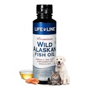 Life Line Pet Nutrition Wild Alaskan Fish Omega33 dodatek pro kůži & Coat - Podporuje mozek, oko & srdce zdraví u psů & koček, 8.5oz