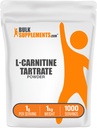 BulkSupplements.com L- karnitin Tartate Powder - Amino Acid Powder, Carnitin dodatek - Neochucený & gluten zdarma, 1g na servírování, 1kg (2,2 kg) (balení po 1)