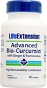 Life Extension Advanced Bio- Curcumin s Ginger & Turmerones, 30 softgels