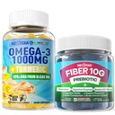 Vegan Omega-3 1000mg + kurkuma, Žabí gumy