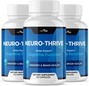Vive MD Neuro Thrive Brain Supplement - Oficiální vzorec - Neuro Thrive PQQ, Neuro Thrive, Extra síla s Ginkgo Biloba Extract, Sibiřský ženšen Extract - (3 Pack)