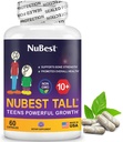 NuBest Tall 10 + Premium Kostní Pevnost Vzorec, Zvýšená imunita a celkové zdraví pro věk 10 + s vápníkem, Vitamin D3, Vitamin K2, a Multivitamins 124; 60 Kapsle 124; 1 Měsíční dodávky