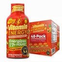 Vitamin Energy Focus + Extra Strength Energy Shot Tropical Infusion 48 Pack, 260mg přírodní kofein, B-vitaminy, CoQ10, aminokyseliny, Focus, Productivity & Clarity, Nulový cukr, gluten- Free, 1.93 fl oz