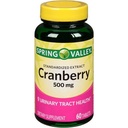 Spring Valley - Cranberry 500 mg, standardizovaný extrakt, 60 tablet