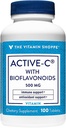 Vitamin Shoppe Active- C s bioflavonoidy, podporuje imunitu, Cévní zdraví, Antioxidant, 500 MG (100 tablet)