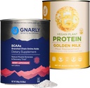 Gnally Nutrition Golden Milk Vegan Protein Powder BCAAs Berry Lemonade (10.58oz)