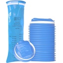 HCS Bulk Emesis sáčky Disposible - Premium, Hospital Grade, Dospělí a děti - Vomit sáčky Disposible pro auto, Cestování, Domácí použití - Vyhodit, Barf, Puke - 144, Strong (40 fl oz)