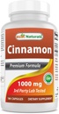 Nejlepší Naturals Skořice 2000 mg Ekvivalentní s chromem 400 mcg per Serving - Podpora metabolismu - 180 Kapsle