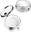 Sibba Portable Medicine Pill Case, Cestování Multi- Functional Moisture Proof Pill Box pro Purse & Pocket, Cute Metal Medicine Pill Organizer Box pro vitamíny, Fish Oil & Supplementary (1 Completion)