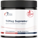Designy pro zdravotní triMag nejvyšší prášek - 300mg Triple Magnesium Drink - May Support Heart Health & Energy - Orotate hořčíku, Glycerofosfát + Bisglycinát Chelát (30 Služeb / 150g)