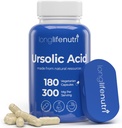 LongLifeNutri Ursolic Acid 300mg - Sourced from Rosemary Leaf Extract, 180 Vegetariánské kapsle, Organic Supplemente for Muscle Growth & Recovery, 2- Month Supply, Lab Tested, GMP Certified, Made in USA
