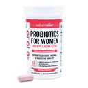NatureWise Probiotika pro ženy + Organic Prebiotics D- Mannose & Cranberry - Vaginální Probiotika pro PH Balance, Digestive & Močové Tract - 18 Straines, 20 Billion CFU - 60 Kapsle [60- Day Supply]