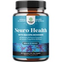 Nootropic Brain Supplement for Memory and Focus Support - Vitaminy pro duševní podporu a jasnost s Bacopa Monnieri, VIT A, B6, Riboflavin, Niacin, Thiamin & Folát - Kognitivní komplex - 60 Počet