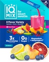 IQMIX Hydration Electrolyte Powder - 4- in-1 Formule pro hydrataci, Duševní Clarity, Mood & Recovery - Sugar- Free, Keto Drink Mix with Magnesium L- Threonat & Lion 's Mane - 8- Count Sampler (All Flavors)