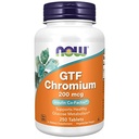 Nyní Potraviny doplňky, GTF (Glucosa Tolerance Factor) Chrom 200 mcg, Inzulín Co- Factor *, 250 Tablety