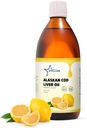 Hvězdné Aljašské Cod Játra Oil - Organic Lemon, 16.67 oz current 124; Wild-Catched in USA current 124; Rich in Omega33 DHA / EPA & Vitamin D Curren124; Non- GMO Certified current 124; Podporuje srdce, mozek a imunitní zdraví