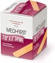 Medique Produkty 61433 Extra těžká váha Latex Free Flexible Tobage Strip Obvazy, 7 / 8-Inch By 3-Inch, 100 per Box