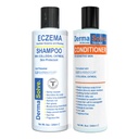 Eczema Shampoo & Conditioner (Combo Pack) - Flare Control Skalp & flake Relief Terapie, která chrání, hydratuje a opravuje kůži DermaSolve - Děti & Dospělí - Steroid zdarma