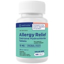WELMATE - Alergie Relief - Cetirizin HCl 10 mg - 24 hodin Antihistamin - Non Drowsy - Nusení - Runny Nose - Itchy Eyes & Throat - Indoor & Outdoor Alergie Relief Tablety - 500 Tablety