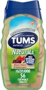 TUMS Naturals Ultra Strength Antacid Chews for Heartburn Relief, Black Cherry & Watermeloun - 56 Počet