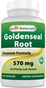 Nejlepší Naturals Goldenseal Root 570 mg (Non- GMO) 100 tobolek