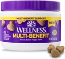 Wellness arašídové máslo a jablečné ochucené měkké Chews Multi- benefit doplňky pro psy, 45 Počet