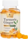 Kurkumin dodatek žvýkačky - 95% kurkuminoidy s kurkumou & Ginger, Black Pepper pro nejlepší absorpci, Nature 's Vegan Joint Support, Non- GMO, Gluten Free, Chutné broskvové ochucení - 60 Gumy