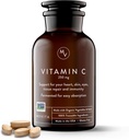 Movita Fermentovaný vitamin C 250mg - Imunity Booster, Antioxidant Protection, AIDS Collagen Syntéza & Iron Absorpce - Organic, Vegan, Gluten- Free, Non- GMO - 30- Day Supply (Skleněná láhev)