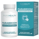 PURECHEALTH VÝZKUM Parabroom - Gut Cleanse & Health Supplement - s černým ořechem, Sweet Wormwood Powder, Kurmerský extrakt, Olive Leaf, Česnek & Cibule - Digestivní podpora žen & Muži 60 Kapsle